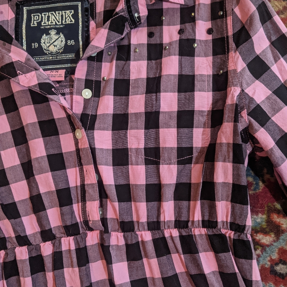 Pink! Victoria Secret Studded Mini Dress/Tunic - Picture 9 of 9